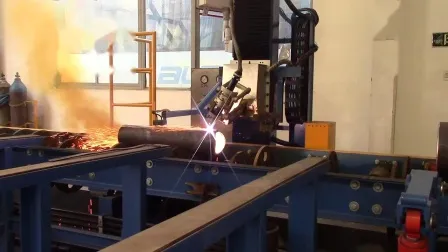 Machine de découpe et de profilage de tuyaux CNC à cinq axes à flamme/plasma
